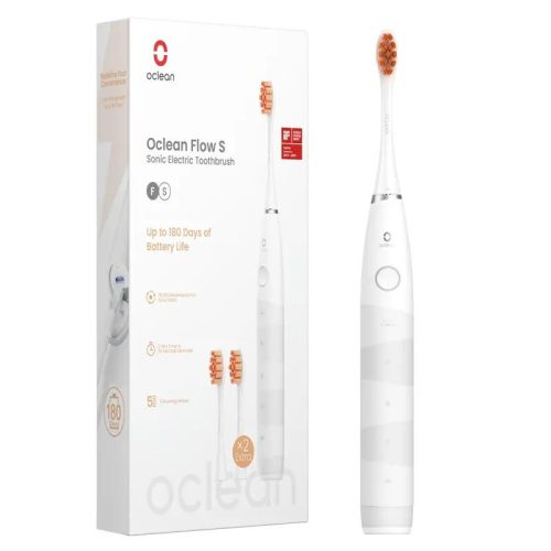 Oclean Flow Sonic Elektrische Zahnbürste – Weiß, 5Reinigungsmodi