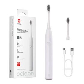   Oclean Endurance Eco Elektrische Zahnbürste – Weiß, 30 Tage Akkulaufzeit