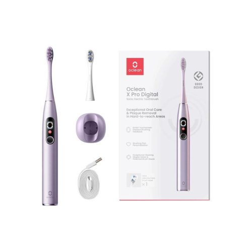 Oclean X Pro Digital Purple Elektrische Schallzahnbürste mit Smart Display