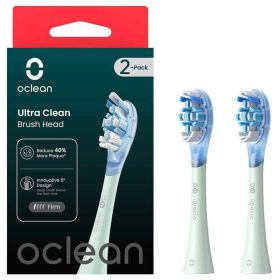   OClean UC01 Zahnbürstenkopf – 2 Stück, weiß, mittlere Borsten, Verschleißanzeige