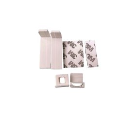 Blux Mini-Rollo mit Blattmuster, 40 x 140 cm, Weiß