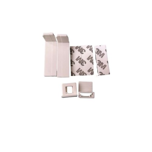Blux Mini-Rollo mit Blattmuster, 40 x 140 cm, Weiß