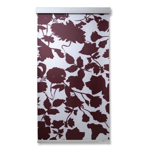 Blux Designer-Verdunkelungsrollo, 40 x 165 cm, Burgunderrotes Muster
