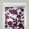 Blux Designer-Verdunkelungsrollo, 40 x 165 cm, Burgunderrotes Muster