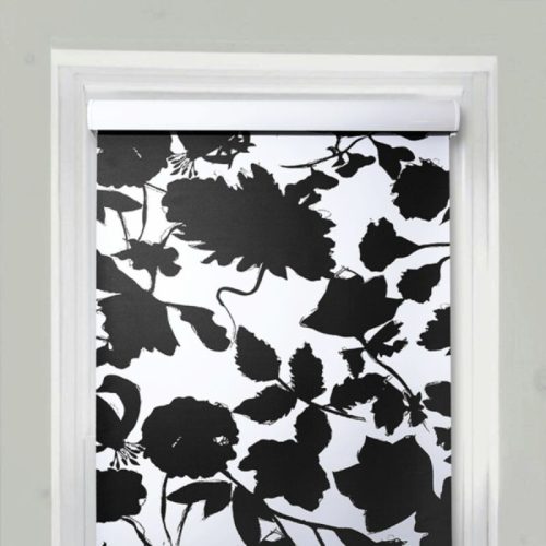 Blux Designer-Verdunkelungsrollo 60x165 cm - Giftgrünes Muster