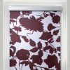 Blux Designer-Verdunkelungsrollo, 45 x 165 cm, Burgunderrotes Muster