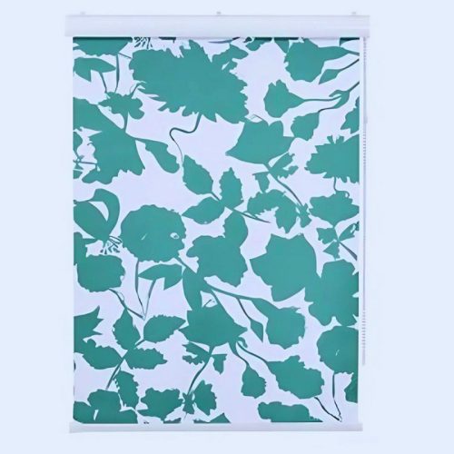 Blux Designer-Verdunkelungsrollo, 50 x 165 cm, grünes Muster