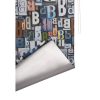 B.Banani Klemmfix Verdunkelungsrollo - 57 x 150 cm, buntes Buchstabenmuster
