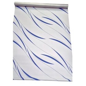 Blux Klemmfix Rollo 60-150 cm, Weiß-Blau