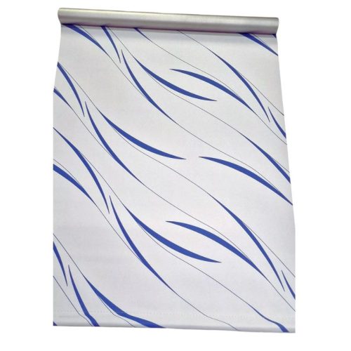 Blux Klemmfix Rollo 60-150 cm, Weiß-Blau