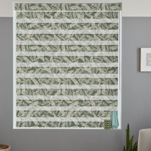 Blux Tag- und Nachtrollos 115, 5× 130 cm - Tropengrün