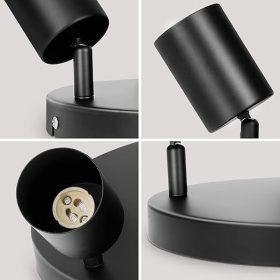 Ketom 4-Wege-GU10-LED-drehbare Deckenleuchte (schwarz)