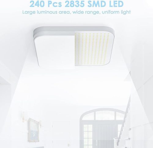 Kambo quadratische LED-Deckenleuchte 23x23cm (6500K)