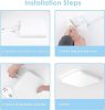 Kambo quadratische LED-Deckenleuchte 23x23cm (6500K)