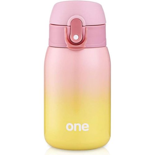 ONEISALL Mini-Wasserflasche (gelb-rosa)