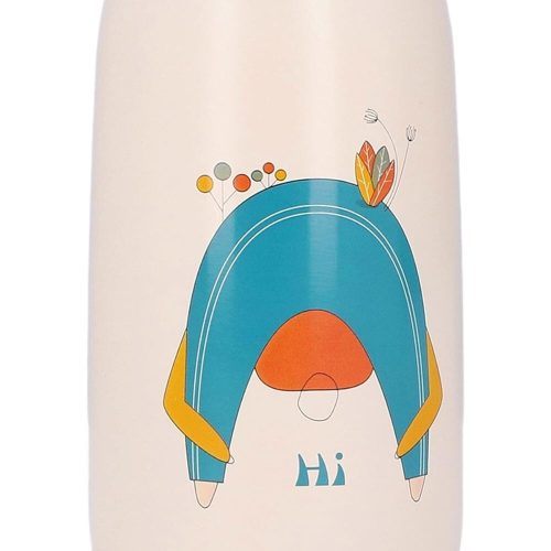 KADIMENDIUM gemusterte Isolierflasche (türkis)