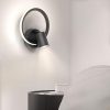 Ketom LED-Wandleuchte, drehbar, 4000 K, 17 W, Schwarz