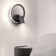 Ketom LED-Wandleuchte, drehbar, 4000 K, 17 W, Schwarz