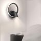 Ketom LED-Wandleuchte, drehbar, 4000 K, 17 W, Schwarz