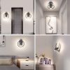 Ketom LED-Wandleuchte, drehbar, 4000 K, 17 W, Schwarz