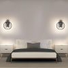 Ketom LED-Wandleuchte, drehbar, 4000 K, 17 W, Schwarz