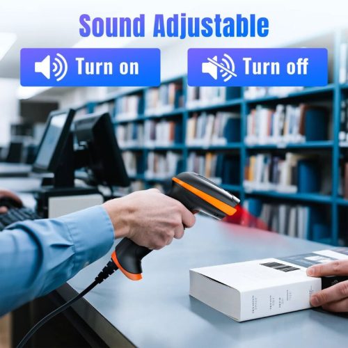 Tera D5100Y 2D USB-Hand-Barcodescanner mit Kabel – Schnelles und genaues Lesen von QR- und 1D/2D-Codes