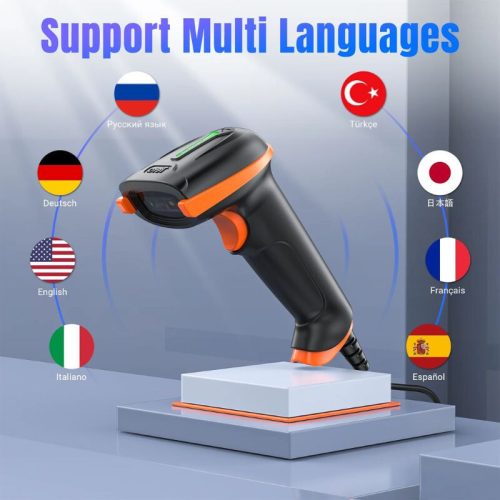 Tera D5100Y 2D USB-Hand-Barcodescanner mit Kabel – Schnelles und genaues Lesen von QR- und 1D/2D-Codes