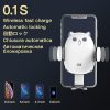 Kabelloses Autotelefon-Ladegerät und Telefonhalter (weiß)