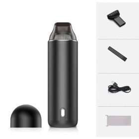   AmazeFan Akku-Handstaubsauger mit Supersaugleistung (Schwarz)
