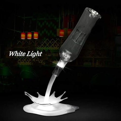 Sazdekor LED Weinflaschenhalter Nachttischlampe
