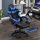 Insma Schwarz-Blauer ergonomischer Gamer-Stuhl