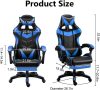 Insma Schwarz-Blauer ergonomischer Gamer-Stuhl