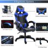 Insma Schwarz-Blauer ergonomischer Gamer-Stuhl