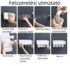 BLux Zahnpastaspender, Zahnbürsten- und Haartrocknerhalter (3 Personen)