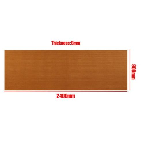 Selbstklebende EVA-Bodenfliese aus künstlichem Teakholz (Hellbraun)