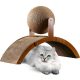 Katzenkratzbaum mit befestigtem Spielball – Robuste Kratzfläche für kleine und mittelgroße Katzen