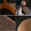 Katzenkratzbaum mit befestigtem Spielball – Robuste Kratzfläche für kleine und mittelgroße Katzen