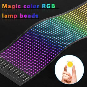   HomeLEDPro Bluetooth, App-gesteuertes flexibles RGB-LED-Display – 16×64 Pixel, USB, IP65 wasserdicht