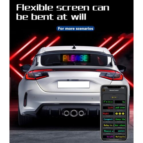 HomeLEDPro Bluetooth, App-gesteuertes flexibles RGB-LED-Display – 16×64 Pixel, USB, IP65 wasserdicht