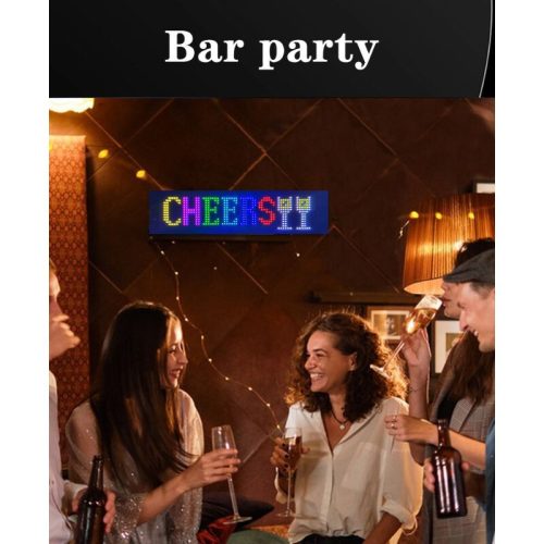 HomeLEDPro Bluetooth, App-gesteuertes flexibles RGB-LED-Display – 16×64 Pixel, USB, IP65 wasserdicht