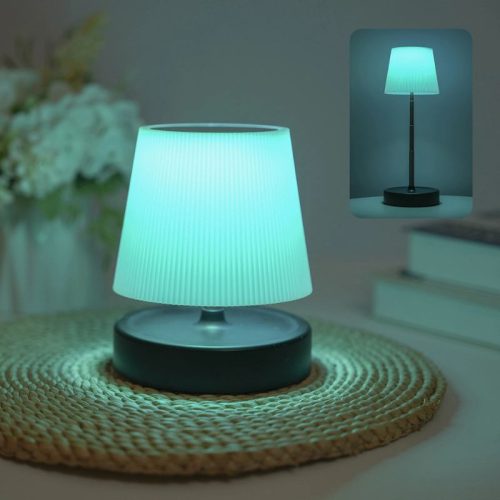 BGPRIDER Teleskop-LED-Schreibtischlampe mit Farbwechsel und Touch-Steuerung, 3000-mAh-Akku