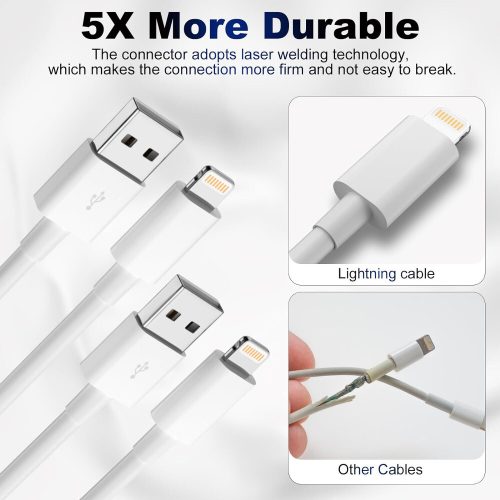 iPhone Ladegerät 5 Stück (Weiß)