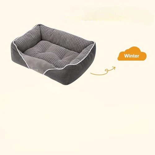 Pecute Hundebett und Katzenbett Rechteckig L-förmig