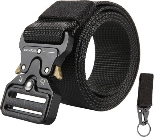 FEIKCOR Taktischer Gürtel für Herren 124 cm (schwarz)