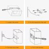 OOWOLF LED-Wandbeleuchtung 2er-Set