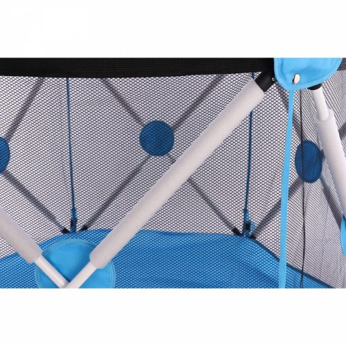 Forroby Spielrahmen Hexagon, 68 x 78 x 140 cm (blau)