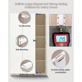 Jiayi Magnetschiebeschloss 4 Stück (weiß)