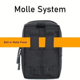   Taktische Erste-Hilfe-Tasche, Nylon, Military S+L Pouch, schwarz