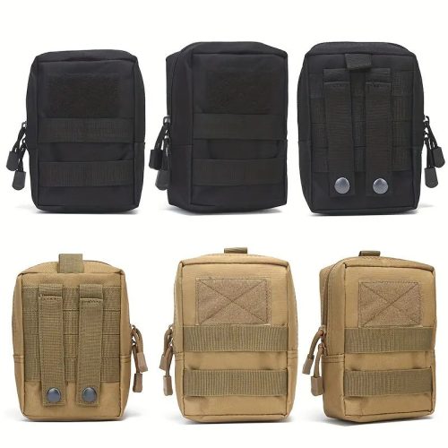 Taktische Erste-Hilfe-Tasche, Nylon, Military S+L Pouch, schwarz