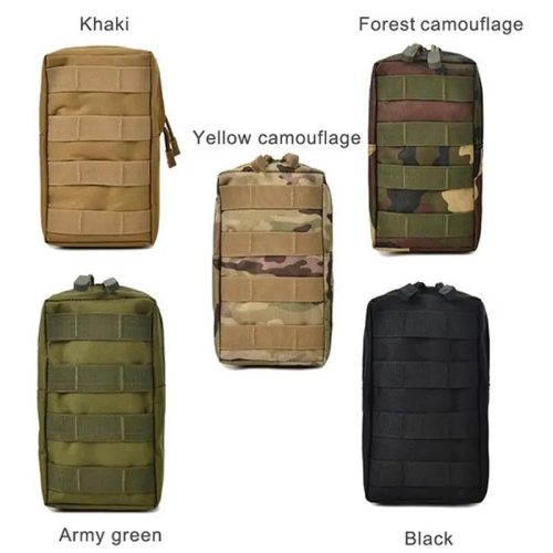 Taktische Erste-Hilfe-Tasche, Nylon, Military S+L Pouch, schwarz
